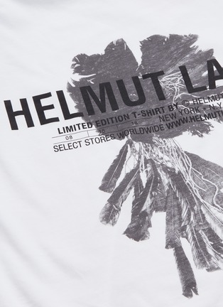  - HELMUT LANG - Logo feather print T-shirt
