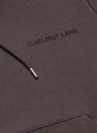  - HELMUT LANG - Logo feather print hoodie