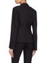 Back View - Click To Enlarge - HELMUT LANG - Oversized peaked lapel pleated blazer