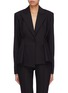 Main View - Click To Enlarge - HELMUT LANG - Oversized peaked lapel pleated blazer