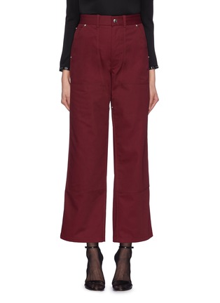 Main View - Click To Enlarge - HELMUT LANG - Twill wide leg carpenter pants