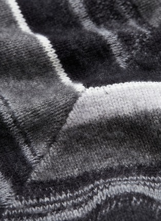  - HELMUT LANG - Chevron stripe brushed wool blend sweater