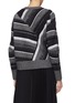 Back View - Click To Enlarge - HELMUT LANG - Chevron stripe brushed wool blend sweater