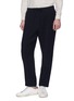 Front View - Click To Enlarge - CAMOSHITA - Pleated herringbone jogging pants