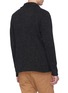 Back View - Click To Enlarge - CAMOSHITA - Notched lapel wool blend cardigan