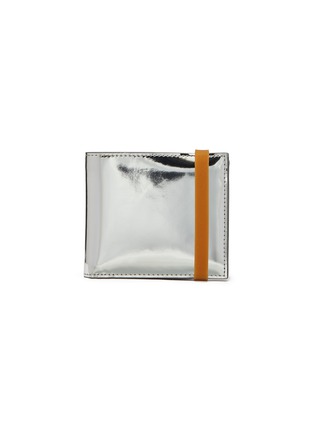 Main View - Click To Enlarge - HELMUT LANG - Rubber band mirror leather bifold wallet