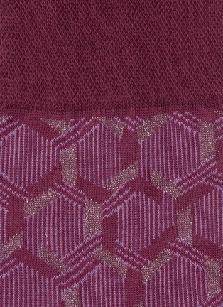 Detail View - Click To Enlarge - FALKE - 'Sensitive Feng Shui' geometric intarsia socks