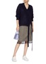 Figure View - Click To Enlarge - SHORT SENTENCE - Sash tie V-neck sweater
