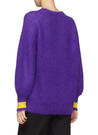 Back View - Click To Enlarge - SHORT SENTENCE - Colourblock cuff sweater