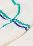 Detail View - Click To Enlarge - SHORT SENTENCE - Stripe wool rib knit scarf hood