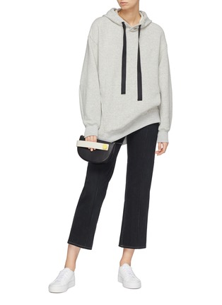 Figure View - Click To Enlarge - SHORT SENTENCE - Wool blend drawstring hoodie