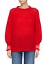 Main View - Click To Enlarge - SHORT SENTENCE - Colourblock cuff sweater