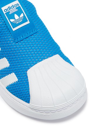 Detail View - Click To Enlarge - ADIDAS - 'Superstar 360' mesh toddler slip-on sneakers
