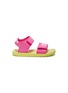 Main View - Click To Enlarge - ADIDAS - Logo splatter print toddler beach sandals