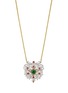 Main View - Click To Enlarge - BUCCELLATI - Diamond gemstone openwork pendant necklace