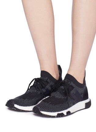 Figure View - Click To Enlarge - ADIDAS - 'NMD Racer' 3-Stripes Primeknit boost™ sneakers