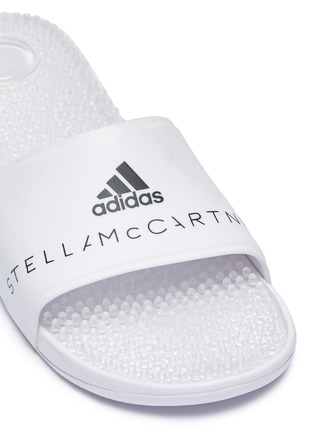 Detail View - Click To Enlarge - ADIDAS BY STELLA MCCARTNEY - 'Adissage' textured insole rubber slide sandals