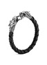 Main View - Click To Enlarge - JOHN HARDY - 'Legends Naga' silver braided leather bracelet
