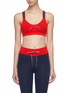 Main View - Click To Enlarge - THE UPSIDE - Logo print racerback sports bra