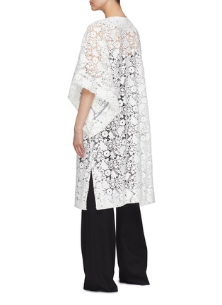 Back View - Click To Enlarge - J.CRICKET - Guipure lace open cape coat