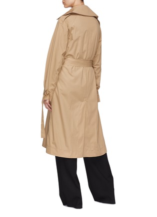 Back View - Click To Enlarge - J.CRICKET - 'Trapez' sash cuff epaulette belted trench coat