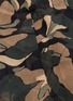  - J.CRICKET - 'Scarf' detachable drape camouflage print silk blouse