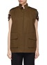 Main View - Click To Enlarge - J.CRICKET - 'Bubble' pocket pleated back cotton drill gilet