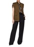 Figure View - Click To Enlarge - J.CRICKET - 'Bubble' pocket pleated back cotton drill gilet