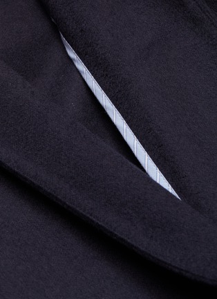  - J.CRICKET - Side split cashmere open robe coat