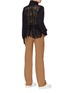 Figure View - Click To Enlarge - J.CRICKET - Guipure lace back high neck sweatshirt