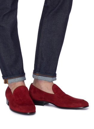 Figure View - Click To Enlarge - GIANVITO ROSSI - Suede loafers