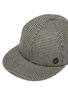 Detail View - Click To Enlarge - MAISON MICHEL - 'Hailey' houndstooth baseball cap