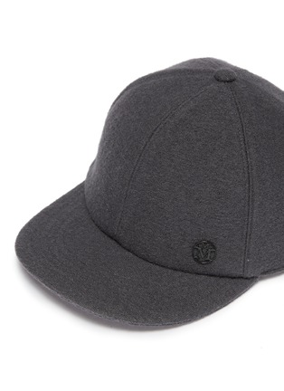 Detail View - Click To Enlarge - MAISON MICHEL - 'Hailey' wool baseball cap