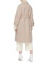 Back View - Click To Enlarge - MIJEONG PARK - Belted detachable throat latch oversized coat