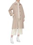 Figure View - Click To Enlarge - MIJEONG PARK - Belted detachable throat latch oversized coat