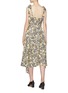Back View - Click To Enlarge - PROENZA SCHOULER - Tie strap asymmetric drape floral print camisole dress