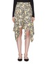 Main View - Click To Enlarge - PROENZA SCHOULER - Asymmetric drape paisley floral print skirt