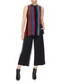 Figure View - Click To Enlarge - PROENZA SCHOULER - Variegated stripe rib knit vest