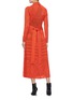 Back View - Click To Enlarge - PROENZA SCHOULER - Crochet knit wrap dress