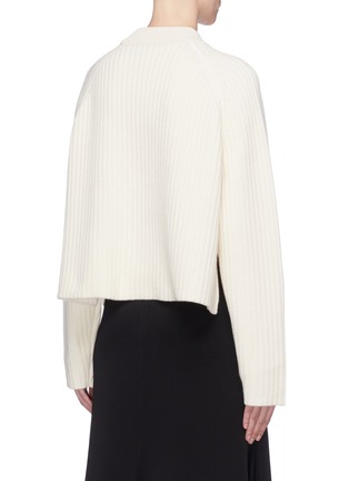 Back View - Click To Enlarge - PROENZA SCHOULER - Side split rib knit sweater