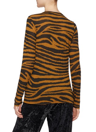Back View - Click To Enlarge - PROENZA SCHOULER - Tiger print long sleeve T-shirt