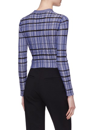 Back View - Click To Enlarge - PROENZA SCHOULER - Drop stitch rib knit top