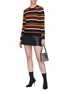 Figure View - Click To Enlarge - SONIA RYKIEL - Zigzag stripe cashmere sweater