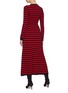 Back View - Click To Enlarge - SONIA RYKIEL - Zigzag stripe cashmere dress