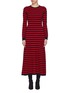 Main View - Click To Enlarge - SONIA RYKIEL - Zigzag stripe cashmere dress
