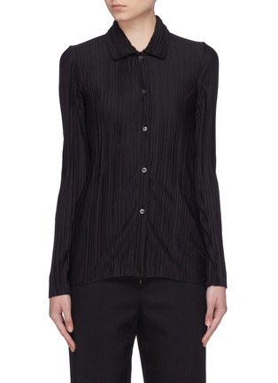 Main View - Click To Enlarge - THE ROW - 'Camise' plissé pleated shirt