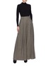 Figure View - Click To Enlarge - THE ROW - 'Garcia' pleated houndstooth wide leg pants