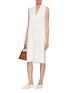 Figure View - Click To Enlarge - THE ROW - 'Flynn' detachable scarf neck tie shift dress