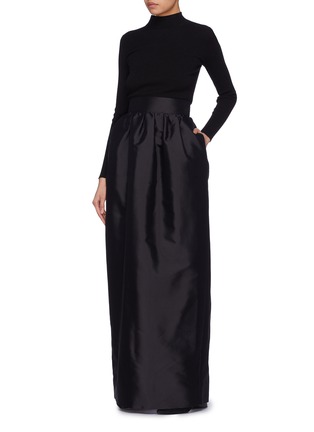 Figure View - Click To Enlarge - THE ROW - 'Ranel' puffed silk maxi skirt
