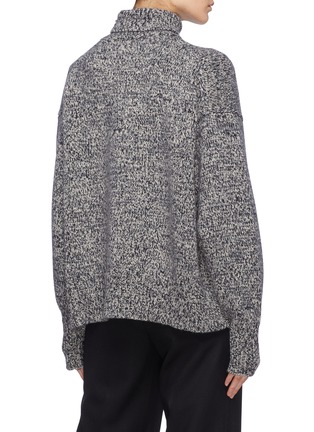 Back View - Click To Enlarge - THE ROW - 'Pheliana' marled cashmere turtleneck sweater